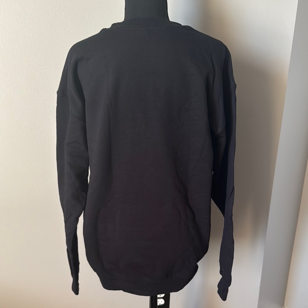 Black Sweater with Pink Text - Picture 3 of 5